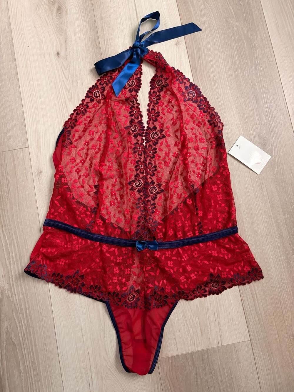 Journelle 3X Red Lace Bodysuit